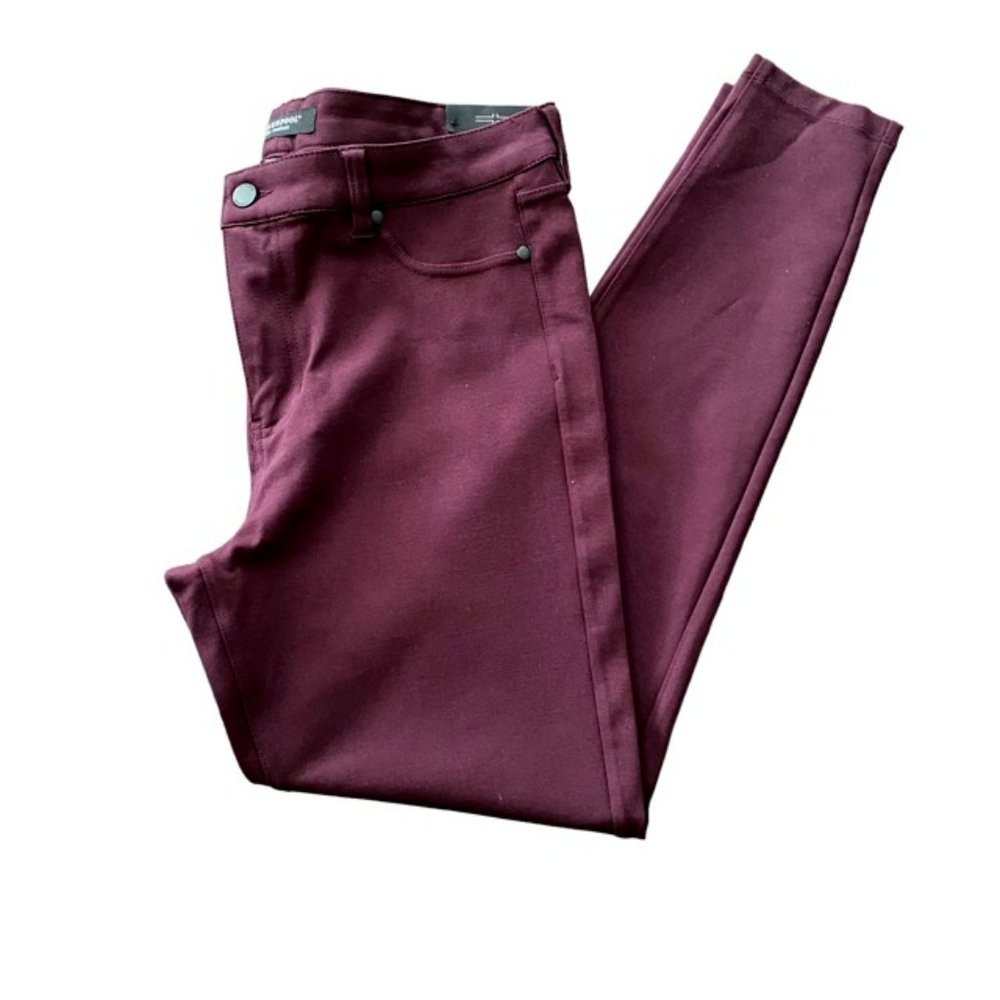 Liverpool Jeans Company Women's Skinny Pants in Burgundy
